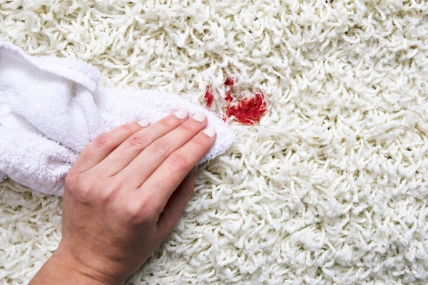 آسان‌ ترین روش پاک کردن خون بر روی پارچه، فرش و تشک